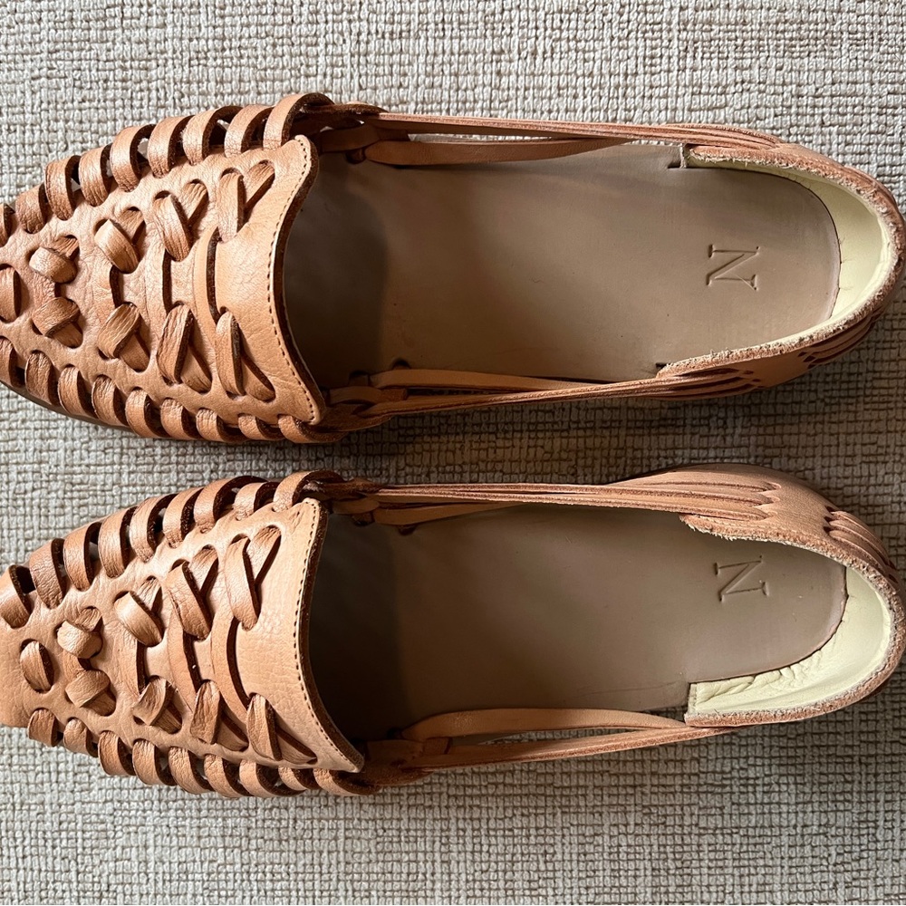 NWT Nisolo Women's Huarache Sandal Natural Vachetta - 6.5
